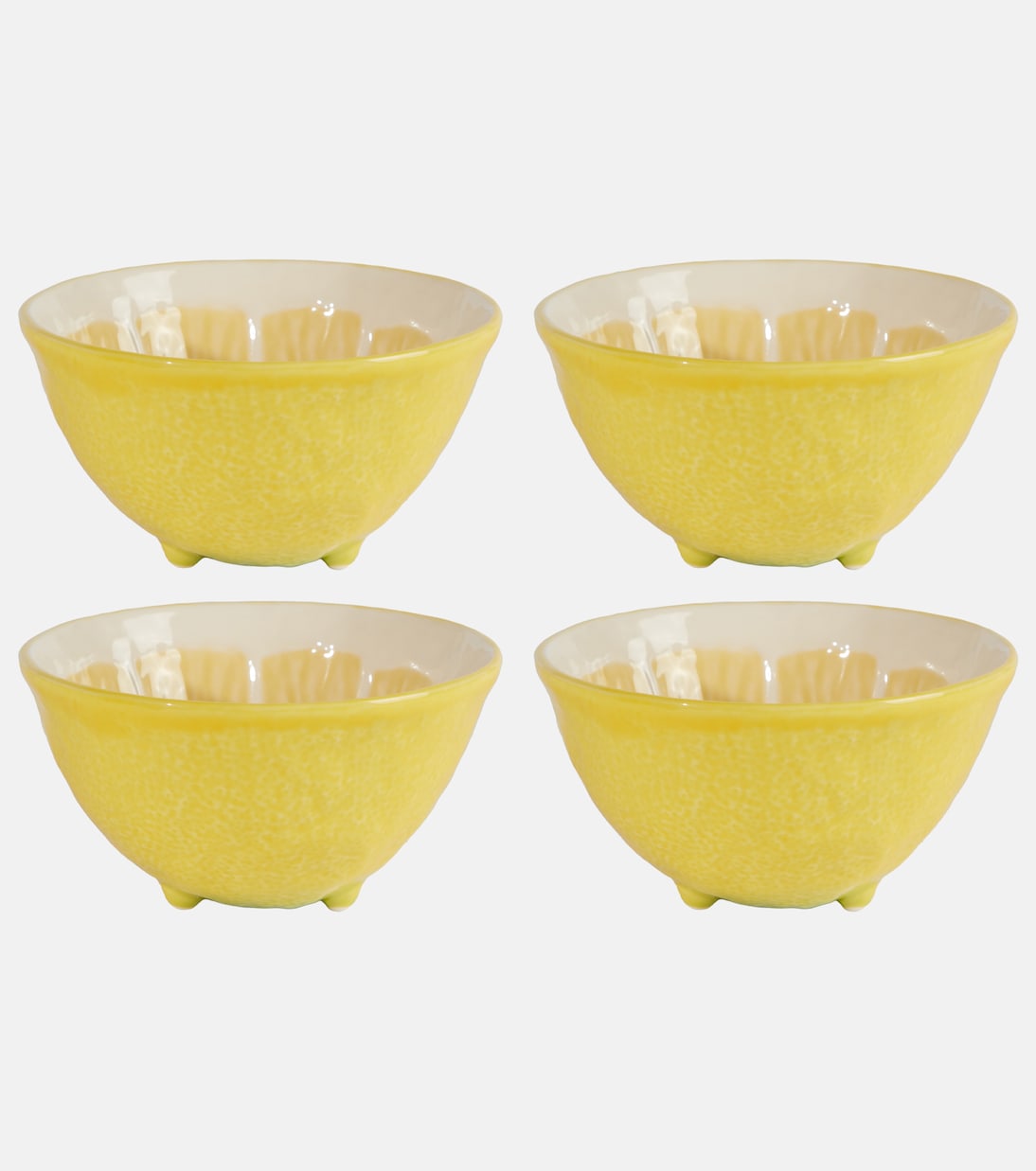 Lemon set of 4 ceramic bowls | Bordallo Pinheiro