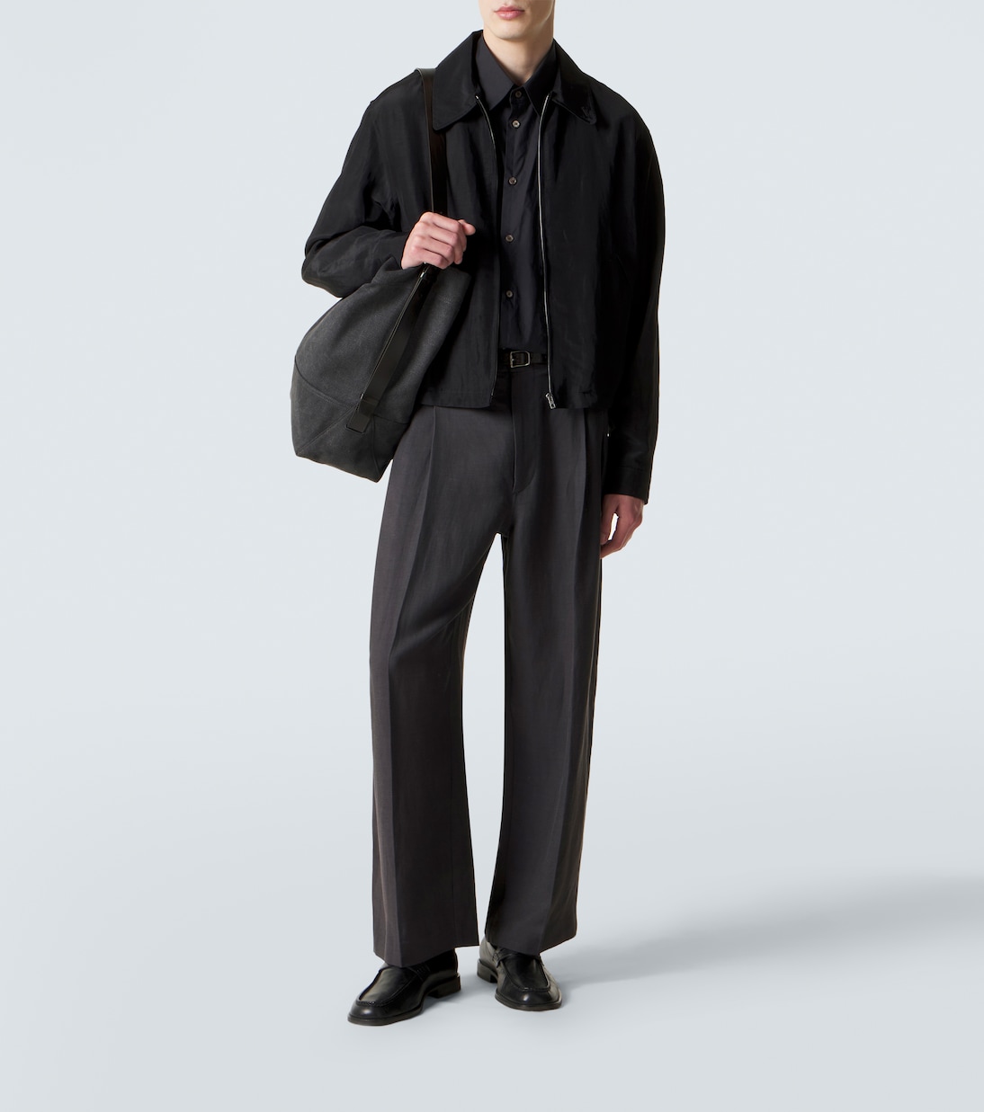 Pleated gabardine wide-leg pants | Lemaire
