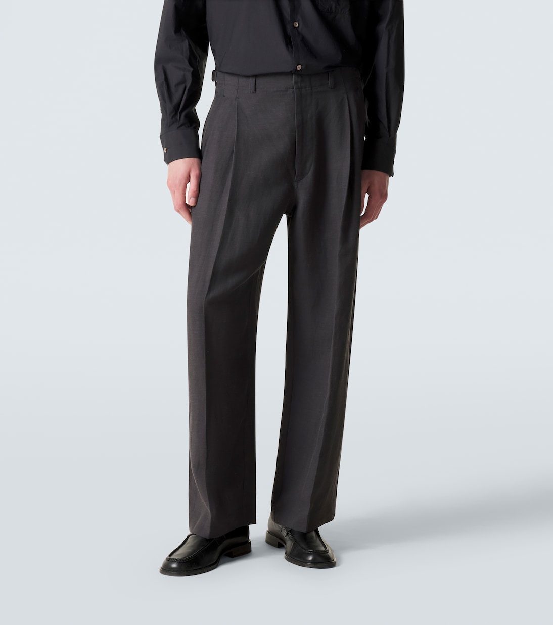 Pleated gabardine wide-leg pants | Lemaire