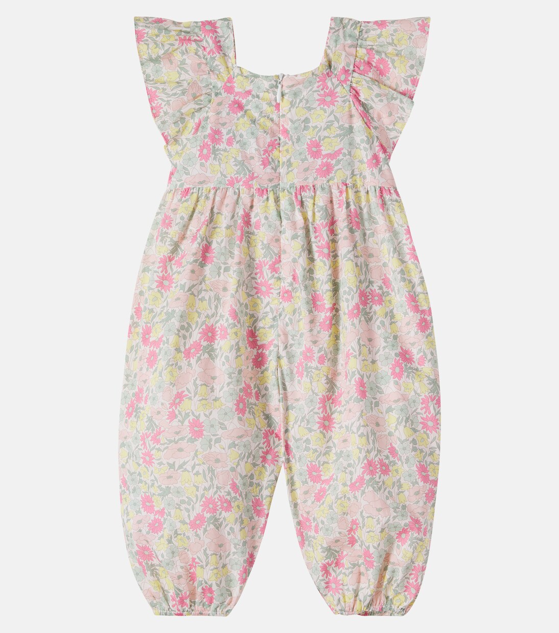Baby floral smocked cotton playsuit | Tartine et Chocolat