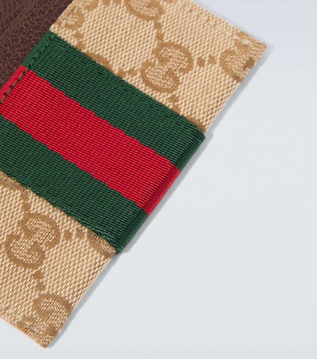 GG Canvas Web Stripe card holder | Gucci