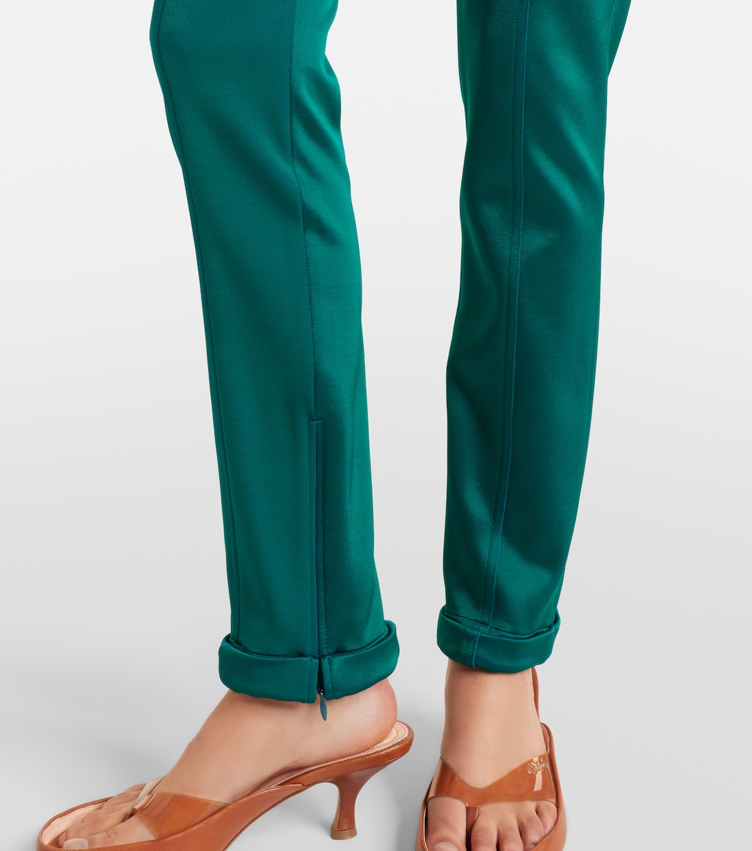 High-rise jersey slim pants | Chloé