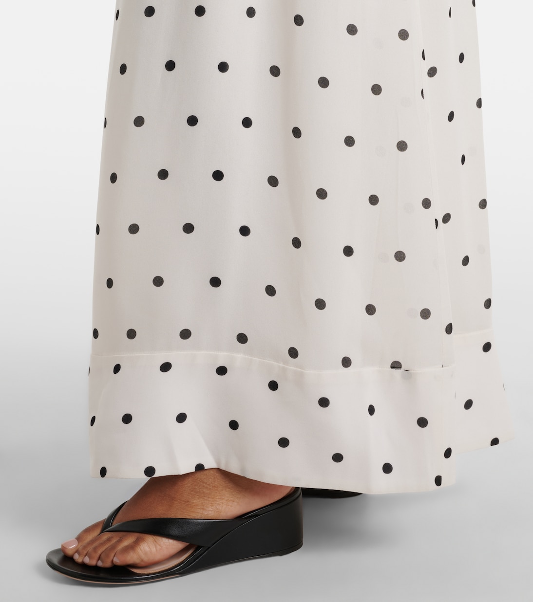Polka-dot halterneck maxi dress | Adriana Degreas