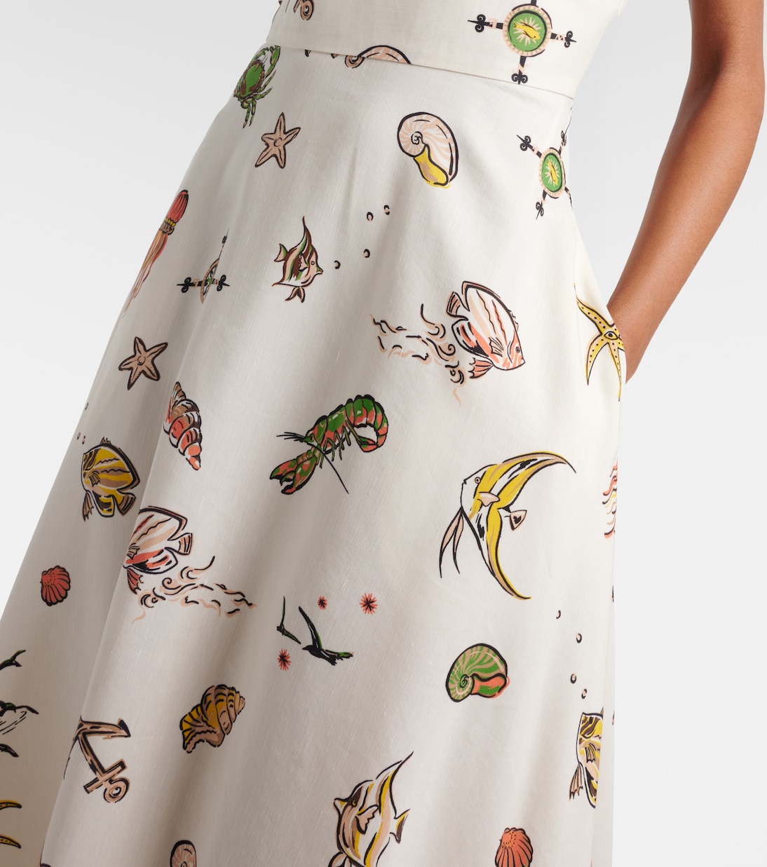 Bedrucktes Midikleid | Alémais