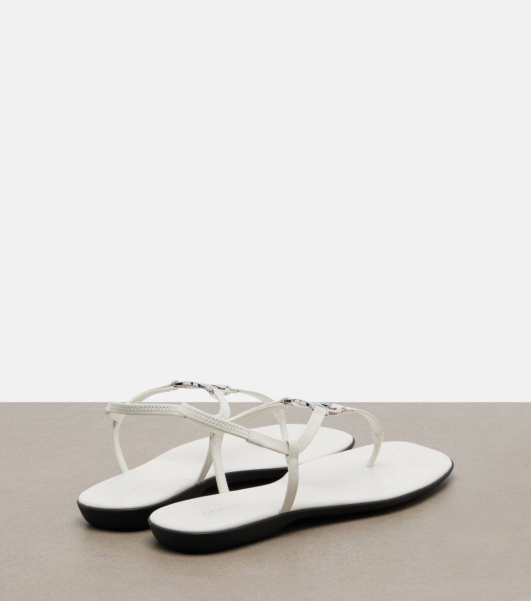 Sandales Interlocking G en cuir verni | Gucci