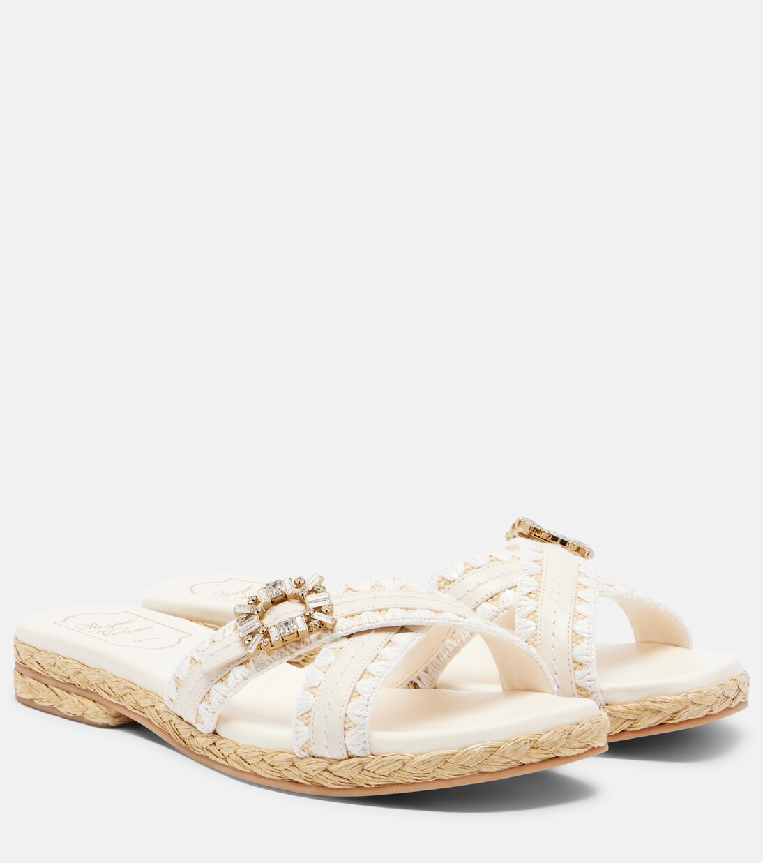 Espa embellished leather mules | Roger Vivier