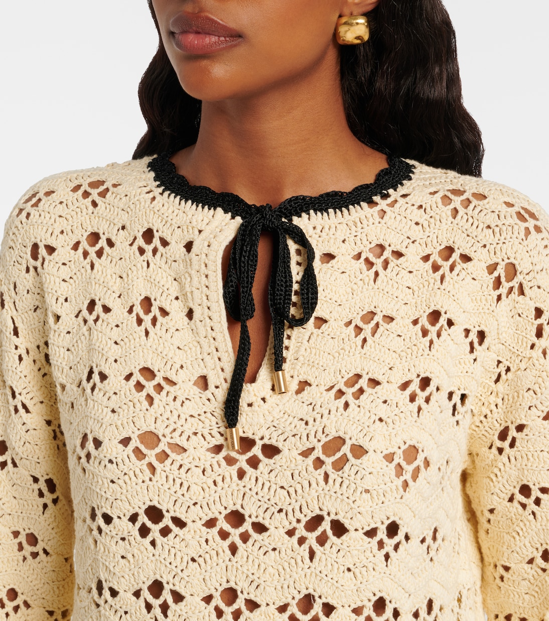 Top Aster de croché de algodón | Zimmermann
