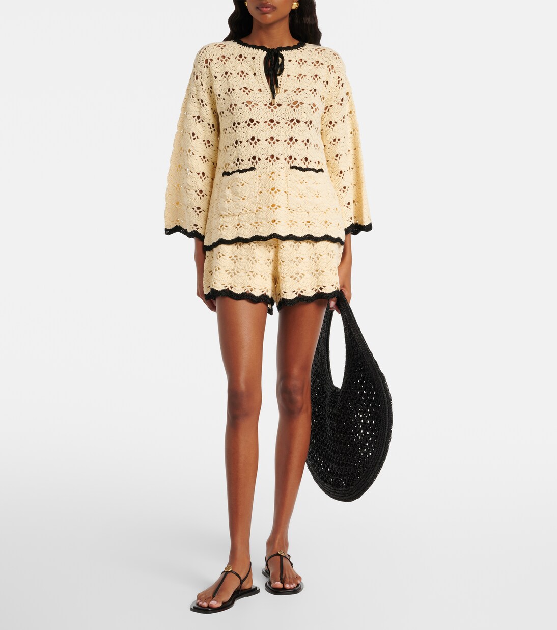 Top Aster de croché de algodón | Zimmermann