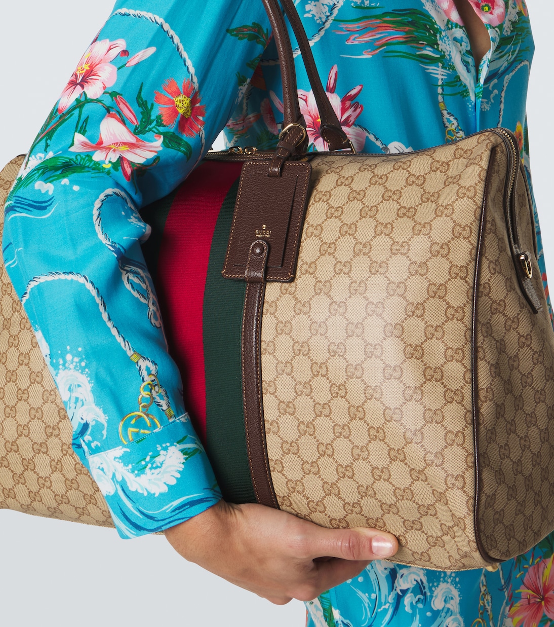 GG Web Stripe Medium duffel bag | Gucci