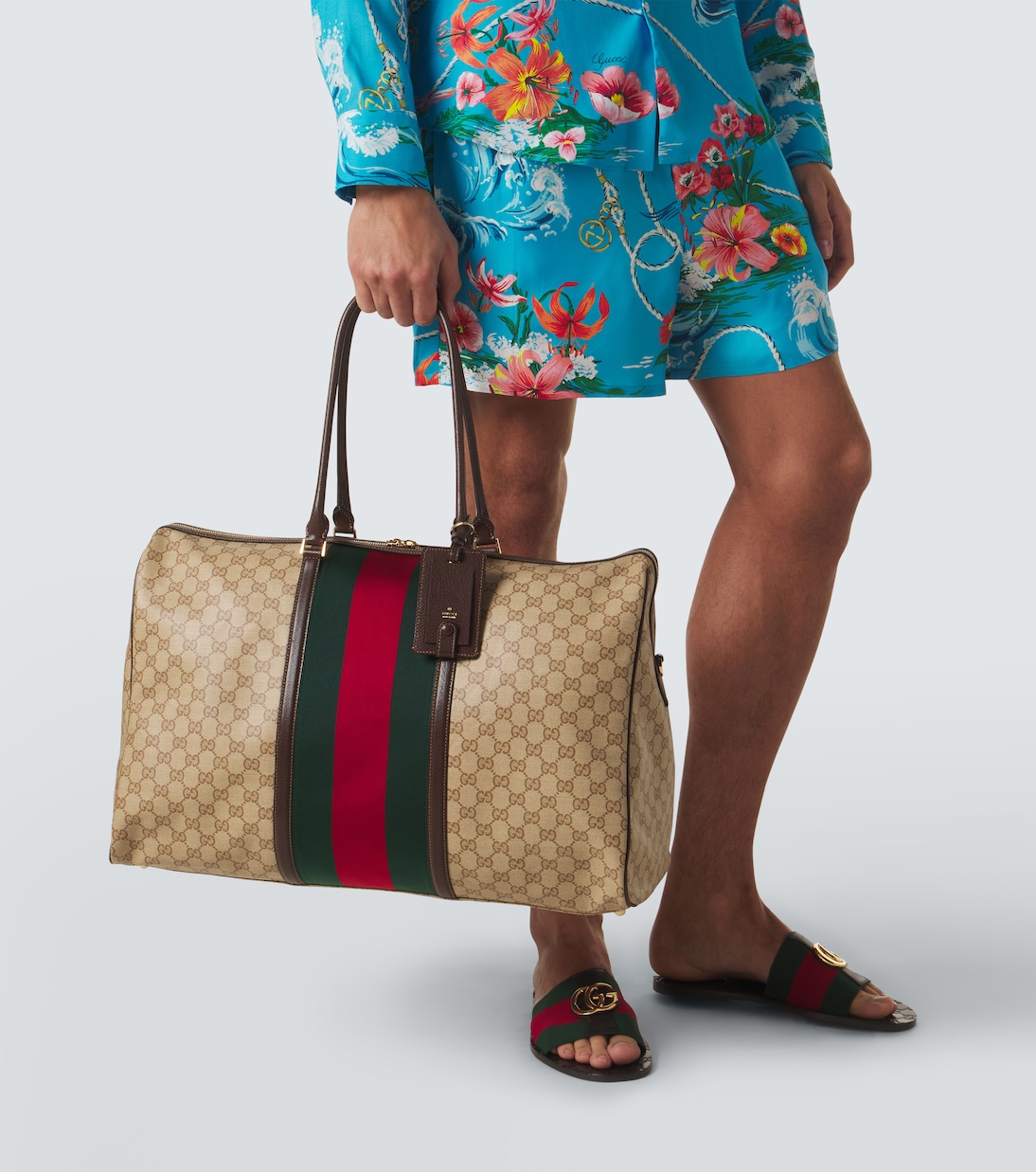 GG Web Stripe Medium duffel bag | Gucci
