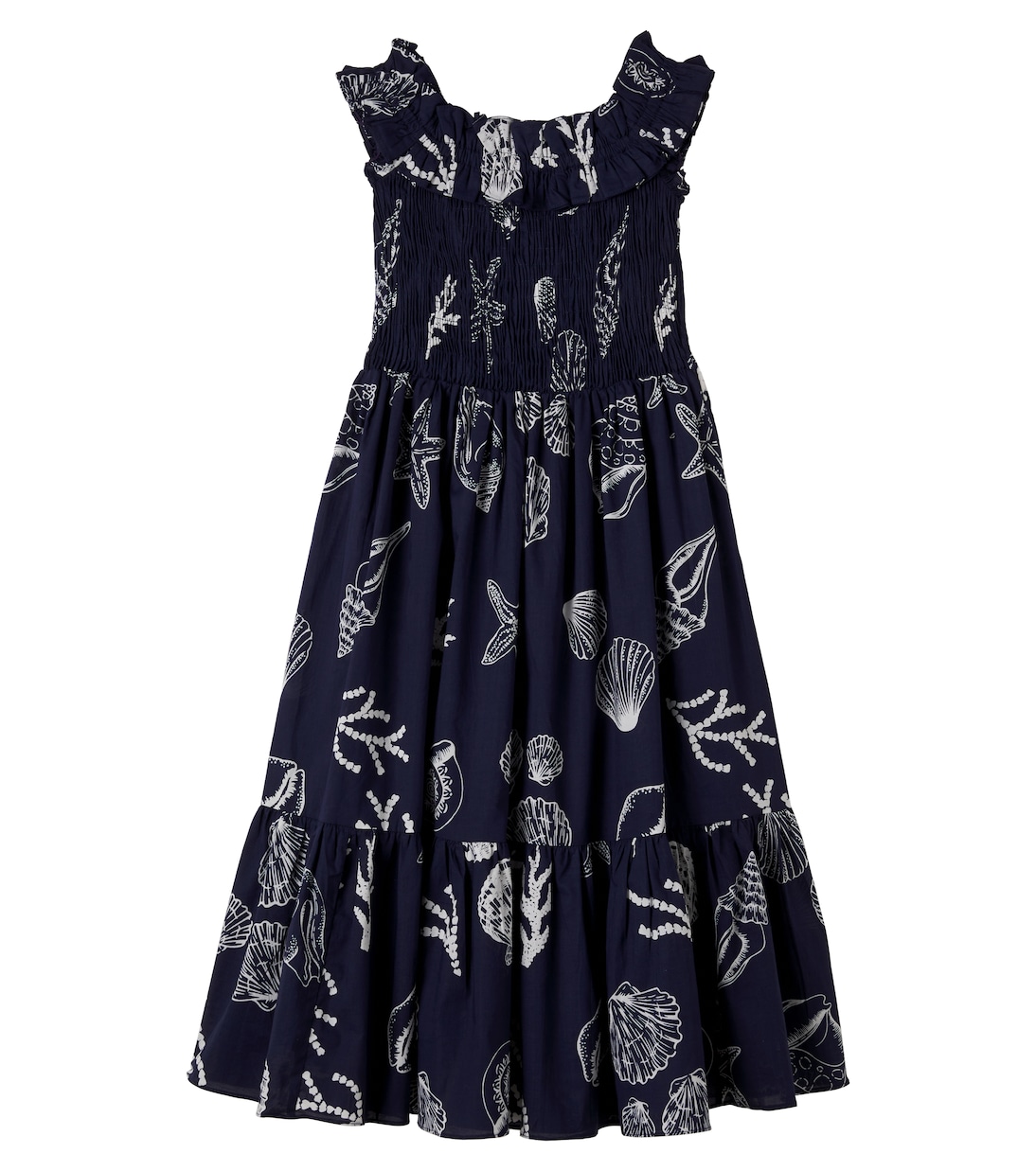 Suzanne printed ruffled dress | Poupette St Barth Kids