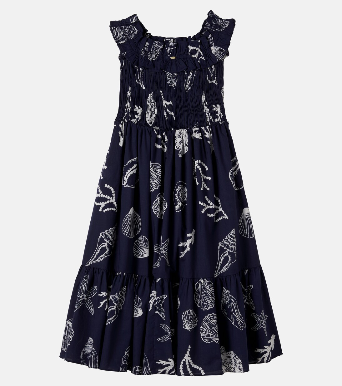 Suzanne printed ruffled dress | Poupette St Barth Kids