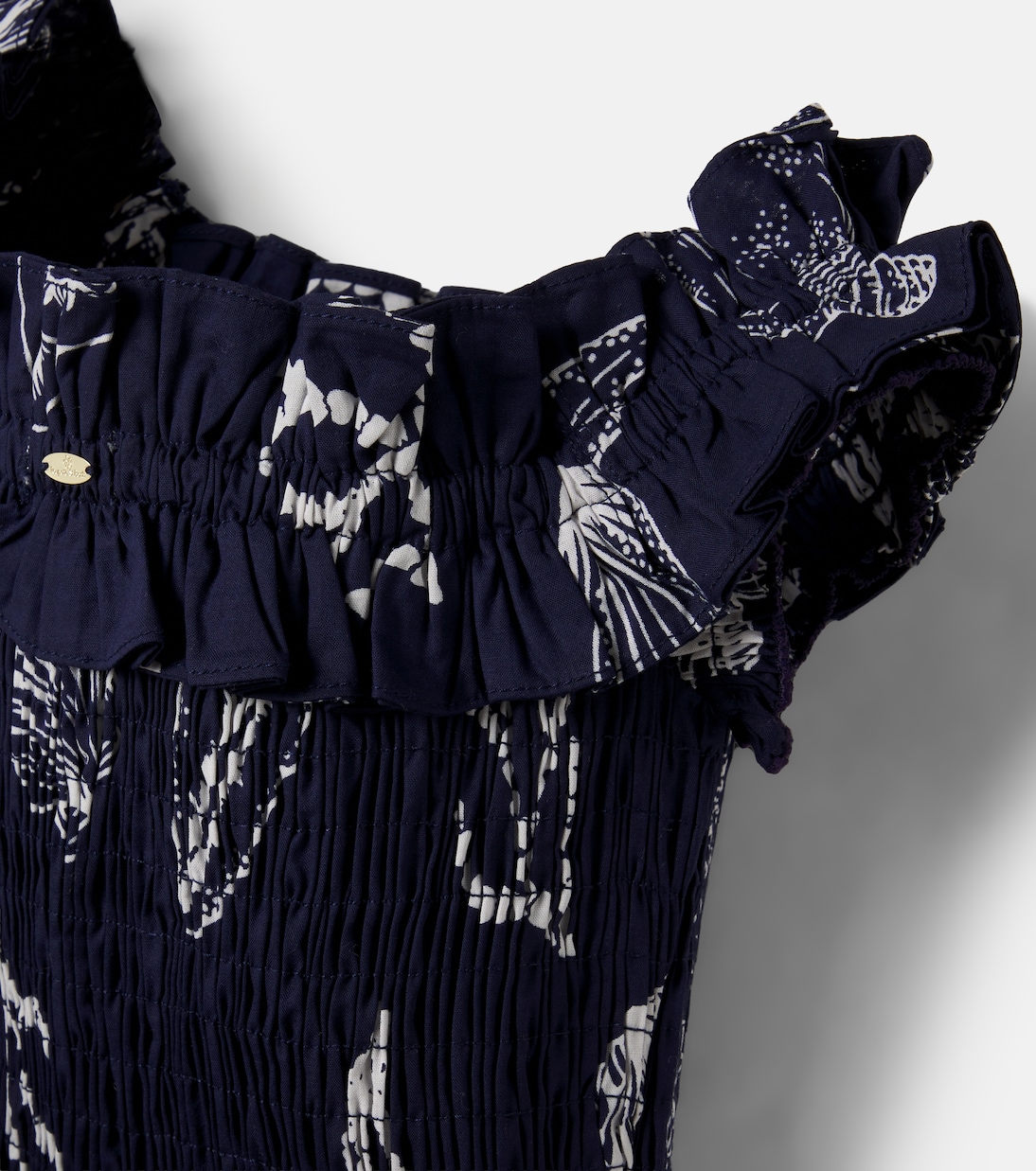 Suzanne printed ruffled dress | Poupette St Barth Kids