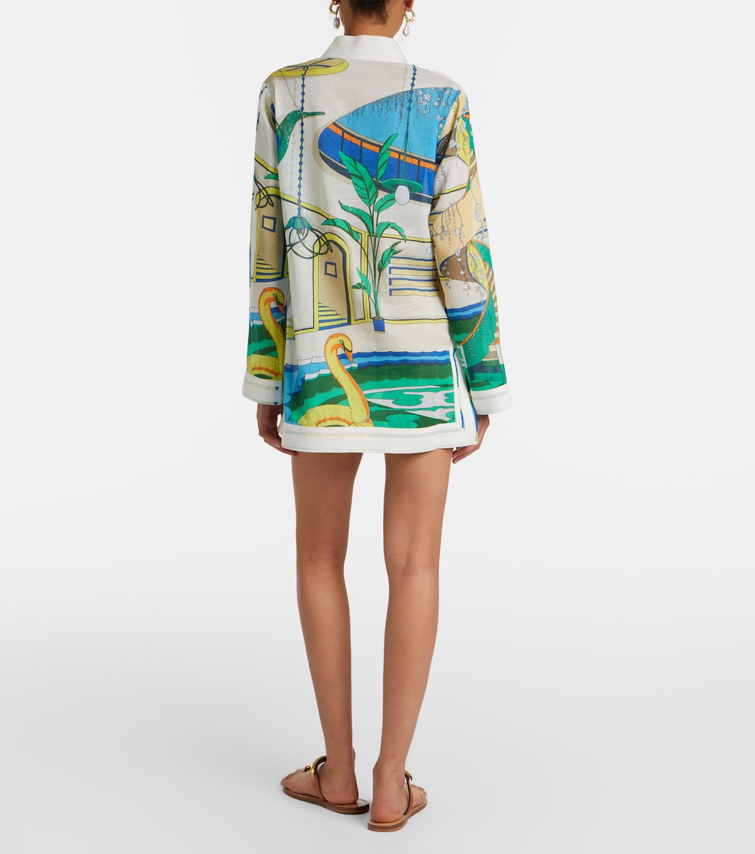 Printed cotton voile tunic | Tory Burch