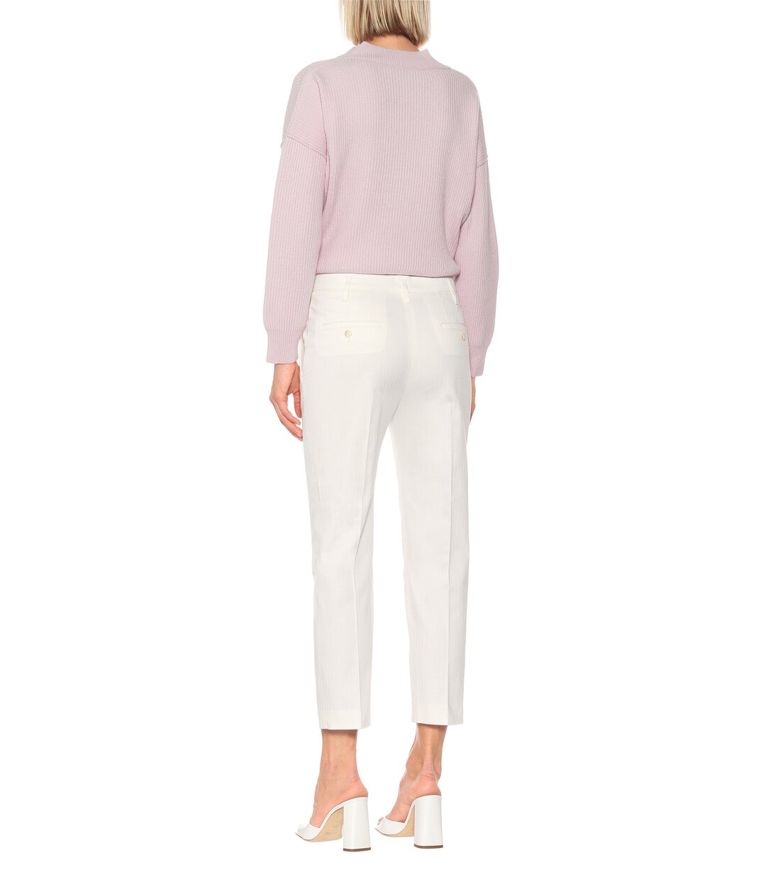 Pantalon Tailored Coolness en coton à taille haute | Dorothee Schumacher