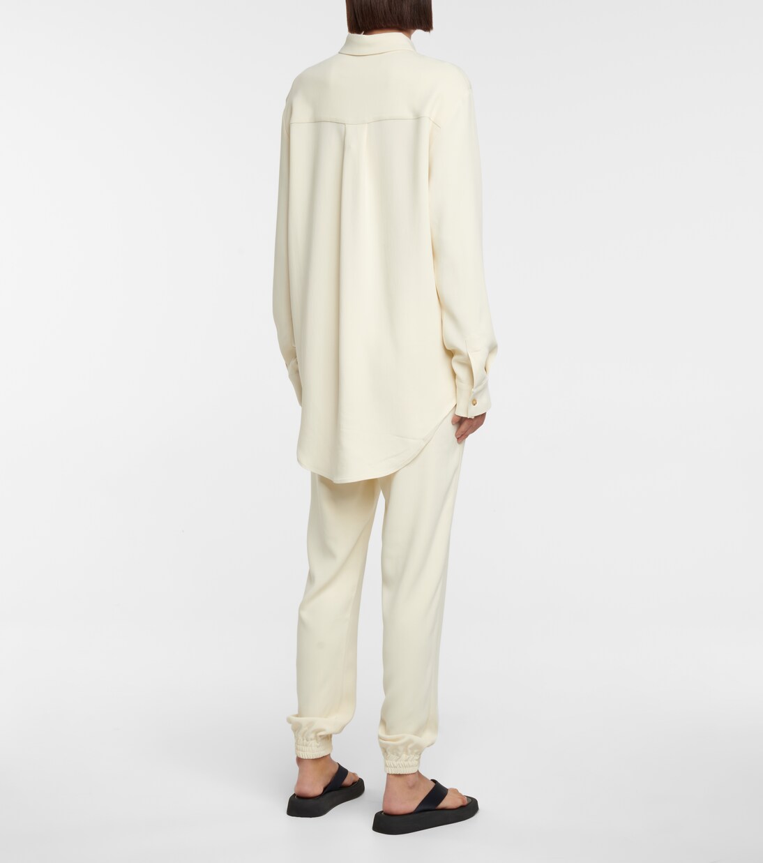 Pantalon droit Moscow en crêpe | Asceno