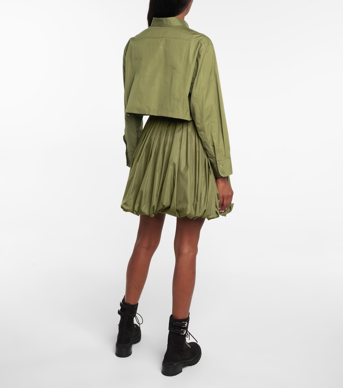 Mini-jupe en coton mélangé | Alaïa