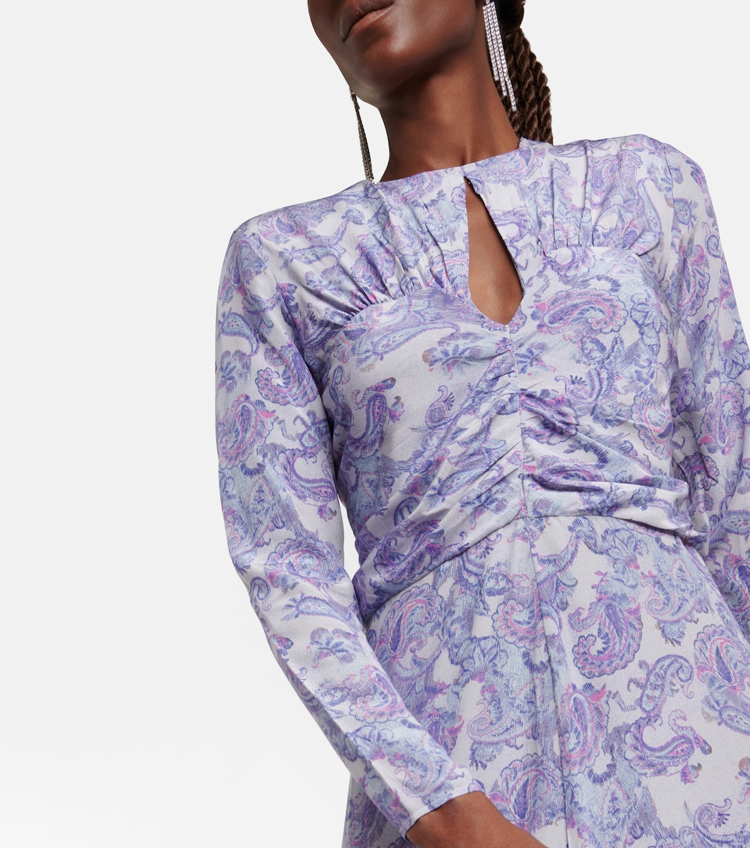 Robe midi Telima imprimée en soie | Isabel Marant