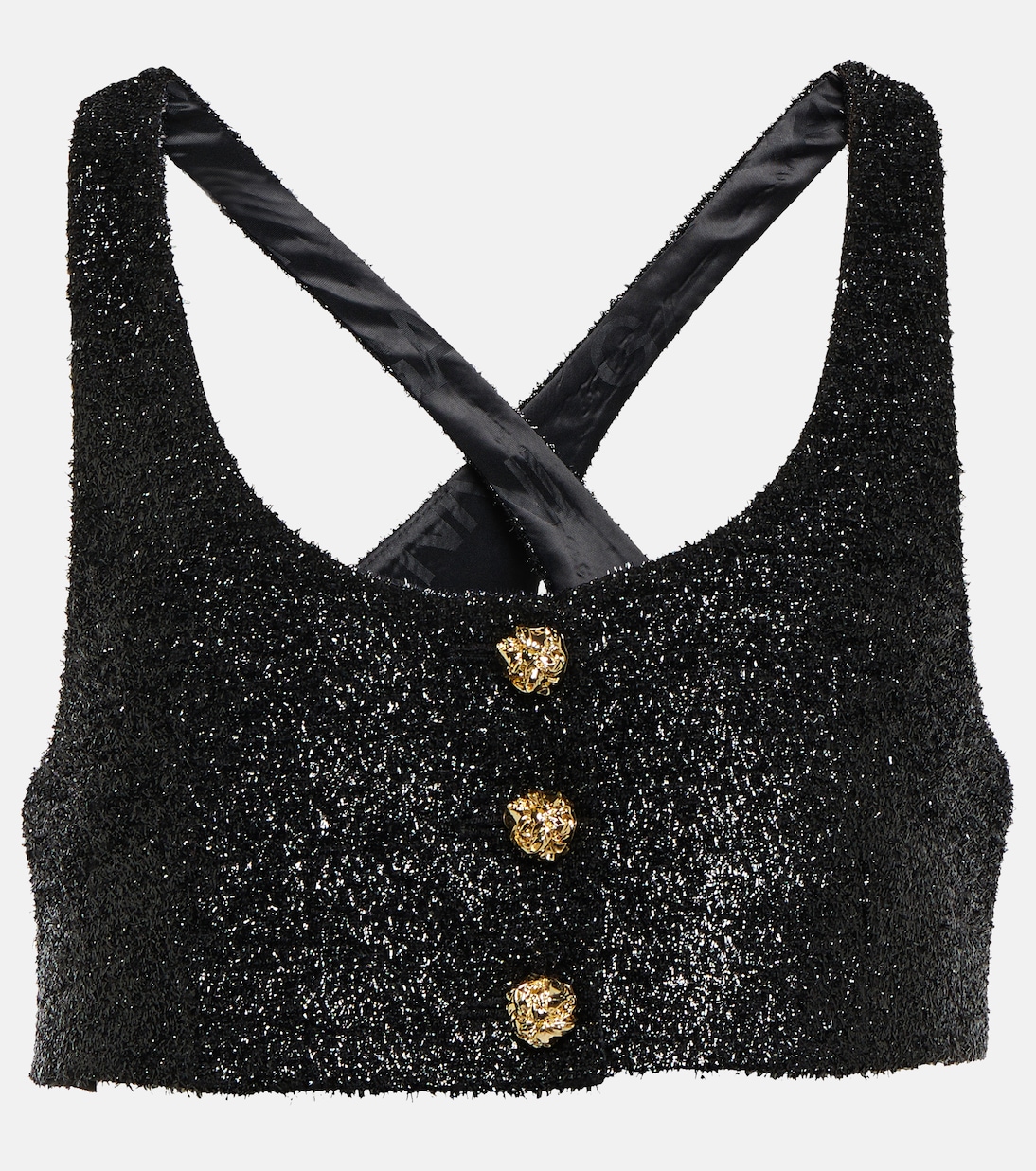 Cropped-Top Sparkle | Ganni