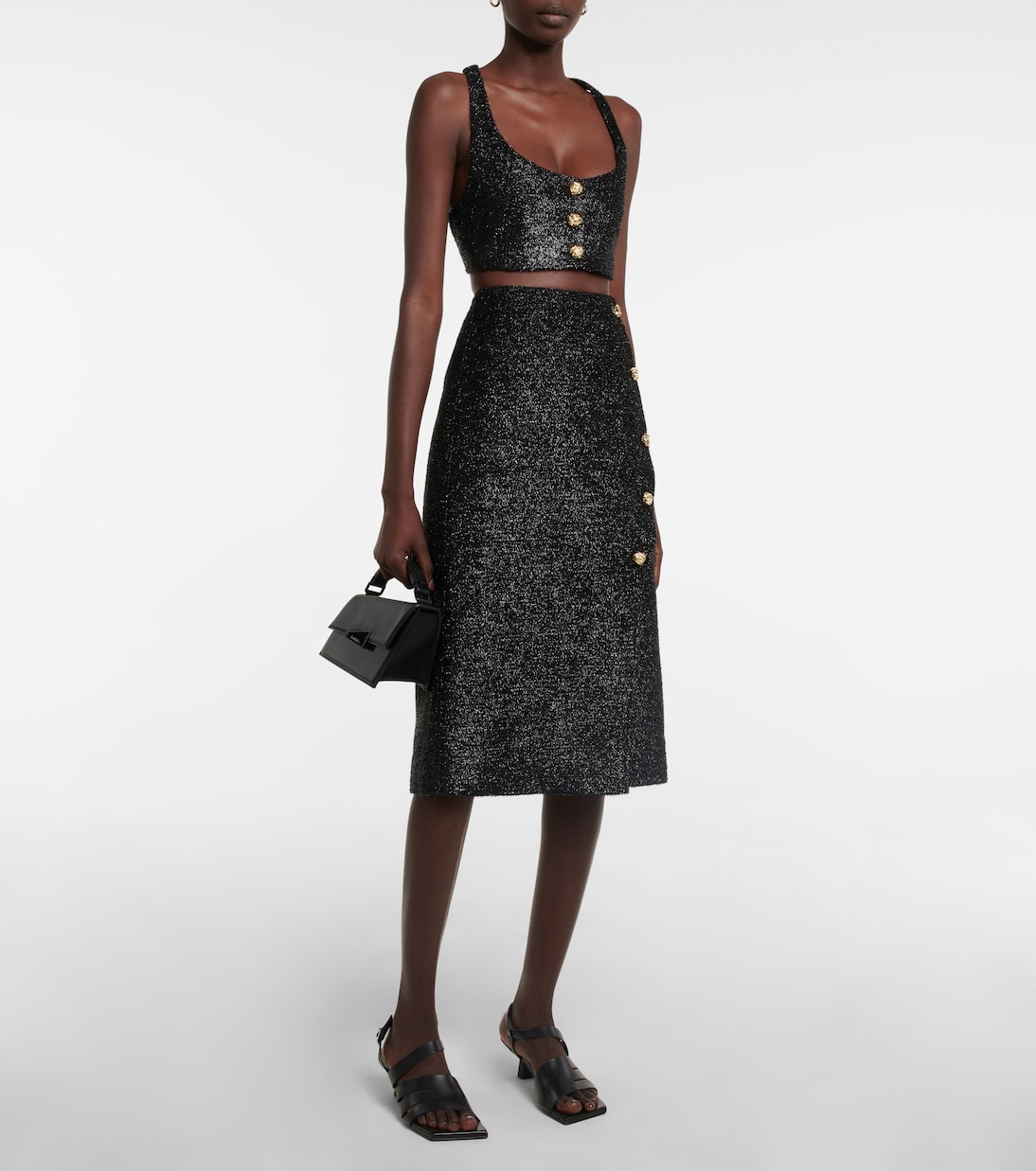 Cropped-Top Sparkle | Ganni