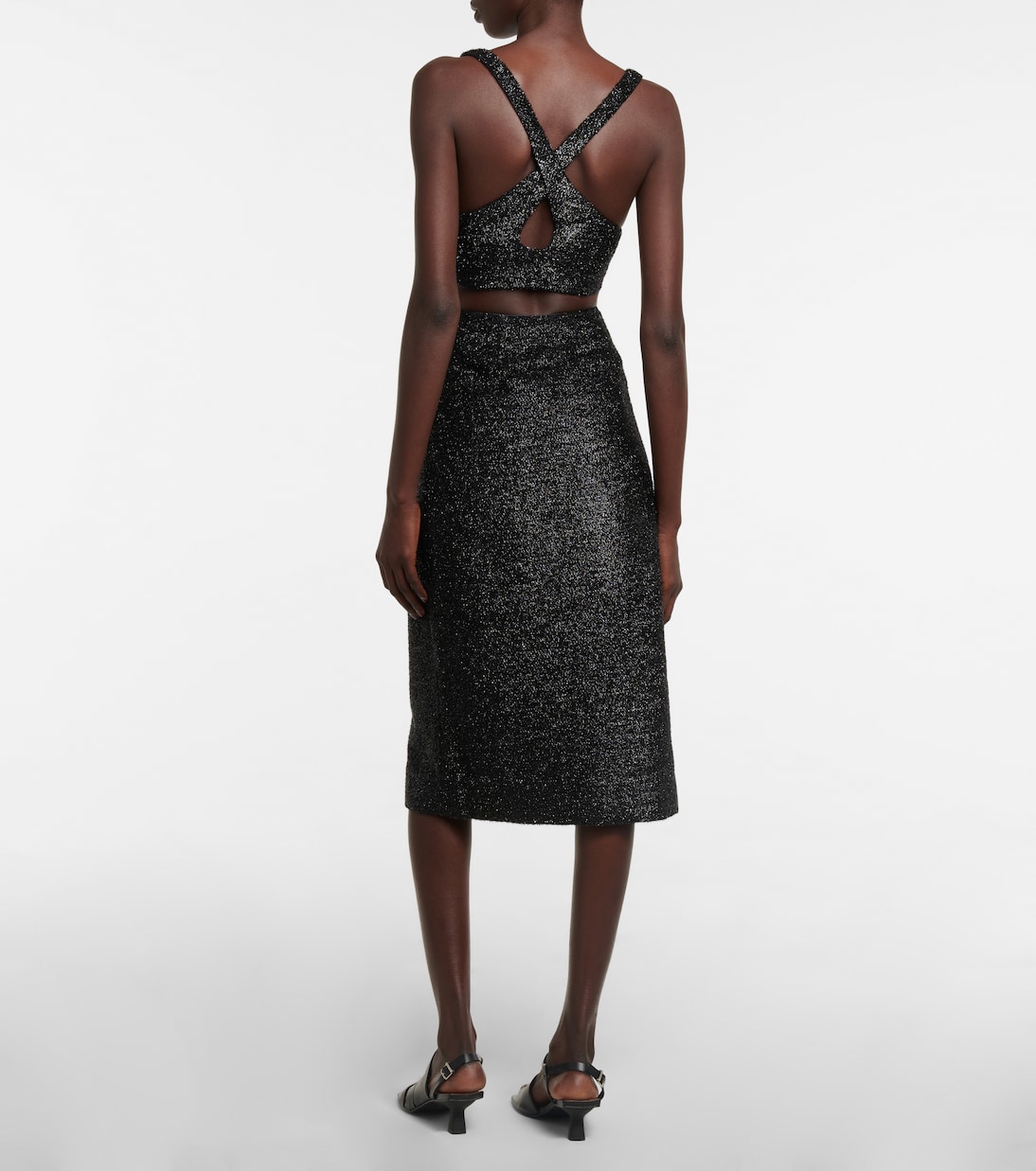 Cropped-Top Sparkle | Ganni