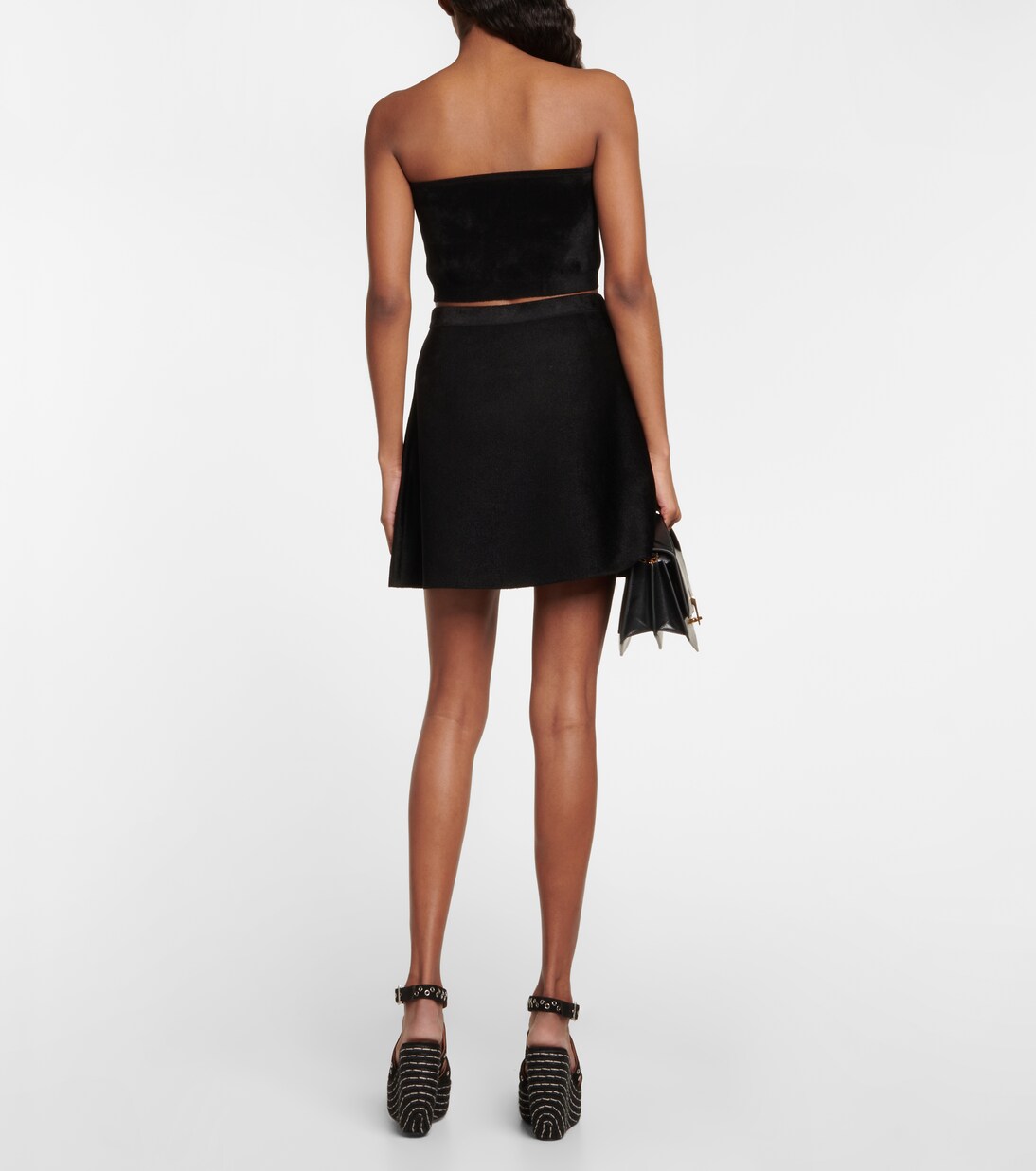 Velvet bandeau top | Alaïa