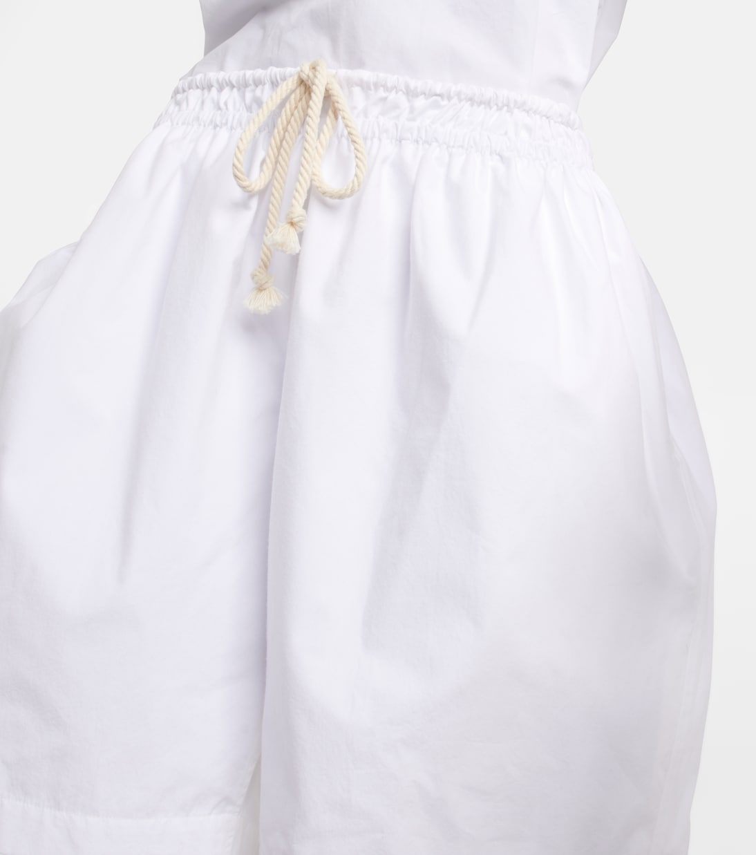 High-Rise Shorts aus Baumwolle | Jil Sander