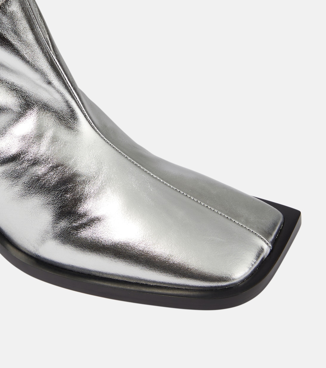 Metallic leather knee-high boots | Jil Sander