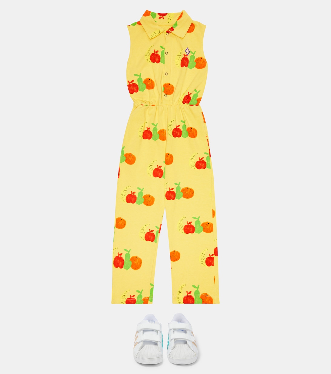 Grasshoper printed cotton jumpsuit | The Animals Observatory
