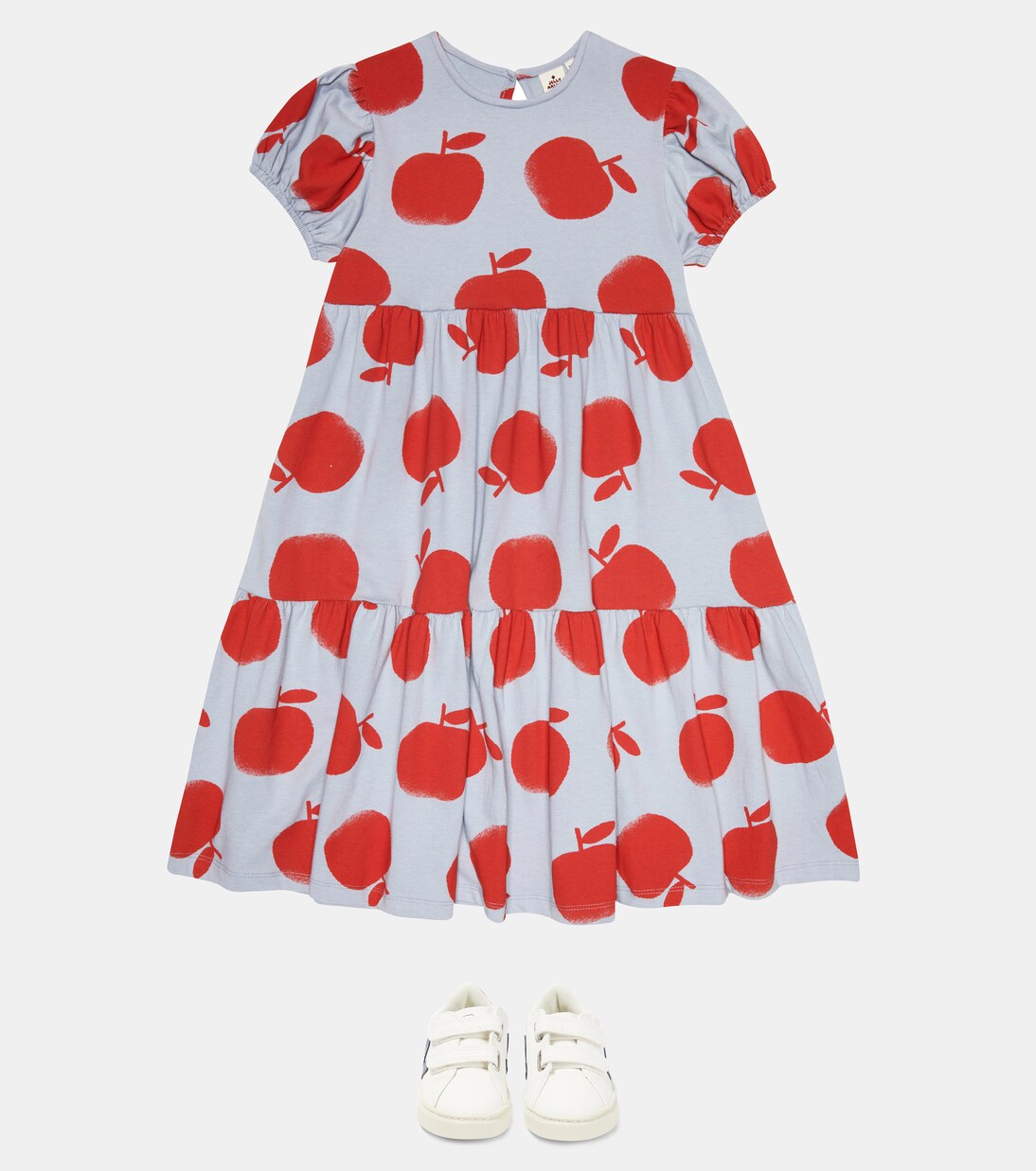 Pomme ruffle cotton dress | Jellymallow