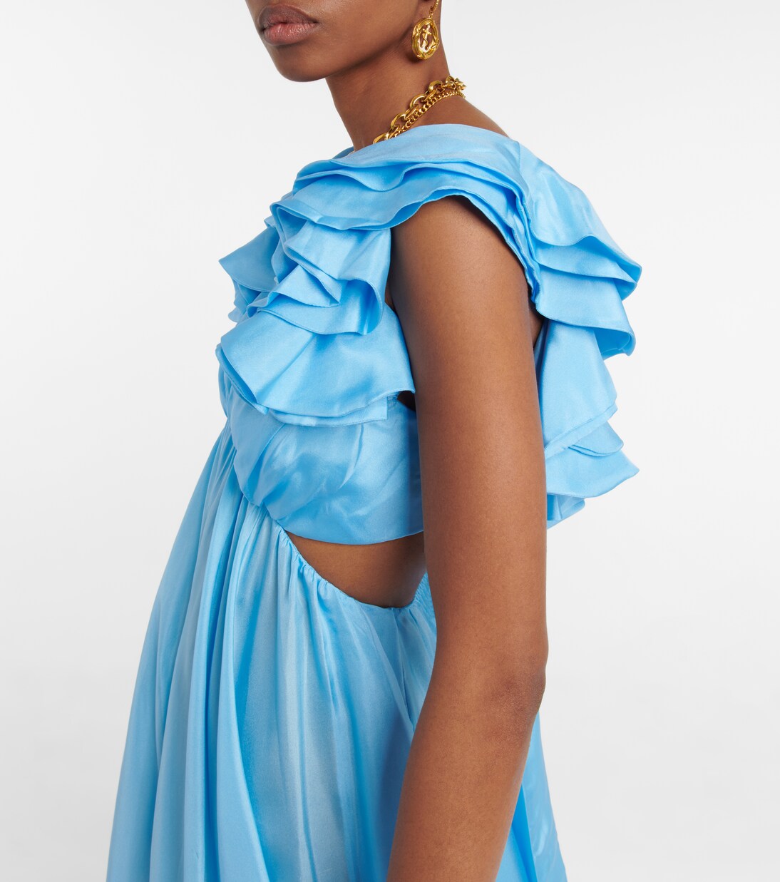 Robe longue Halcyon en soie | Zimmermann