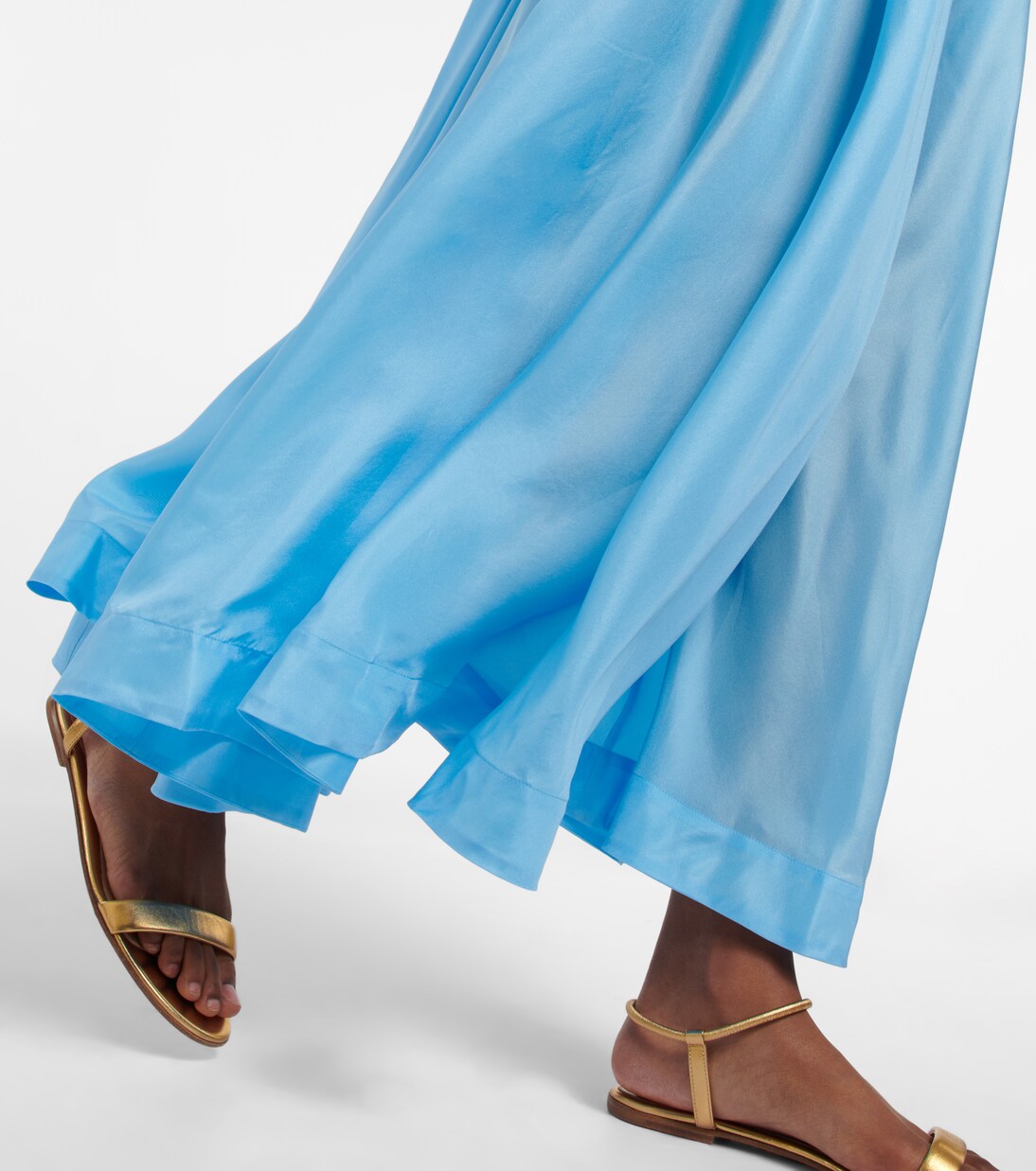 Robe longue Halcyon en soie | Zimmermann