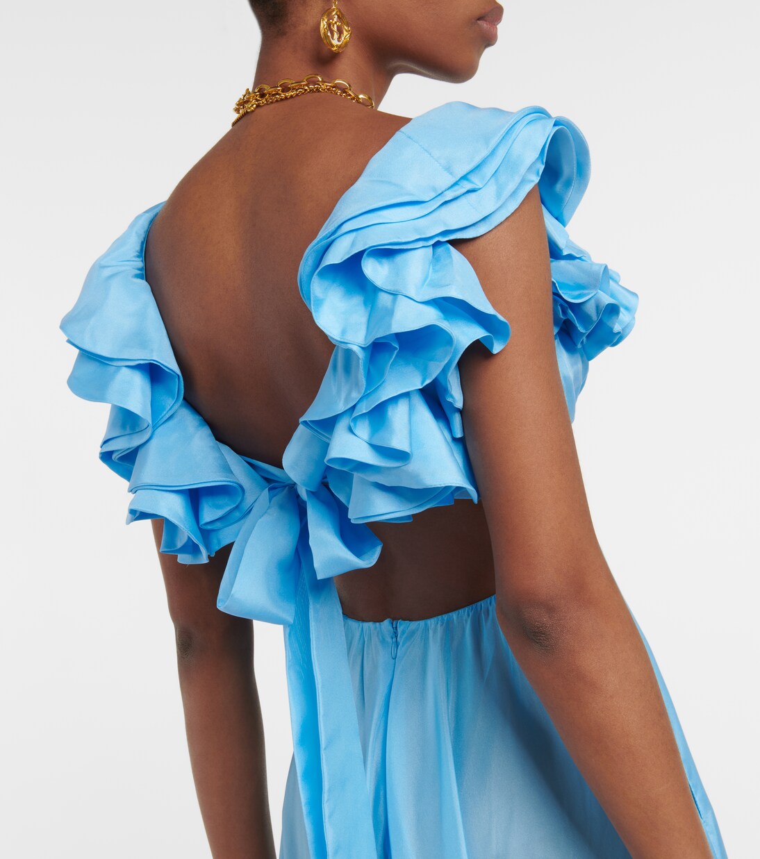 Robe longue Halcyon en soie | Zimmermann