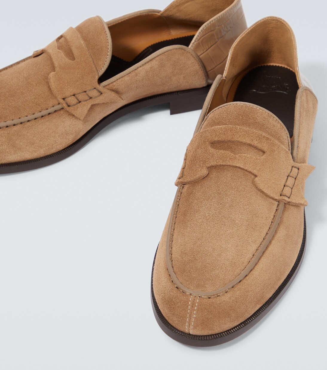 Penny No Back suede loafers | Christian Louboutin