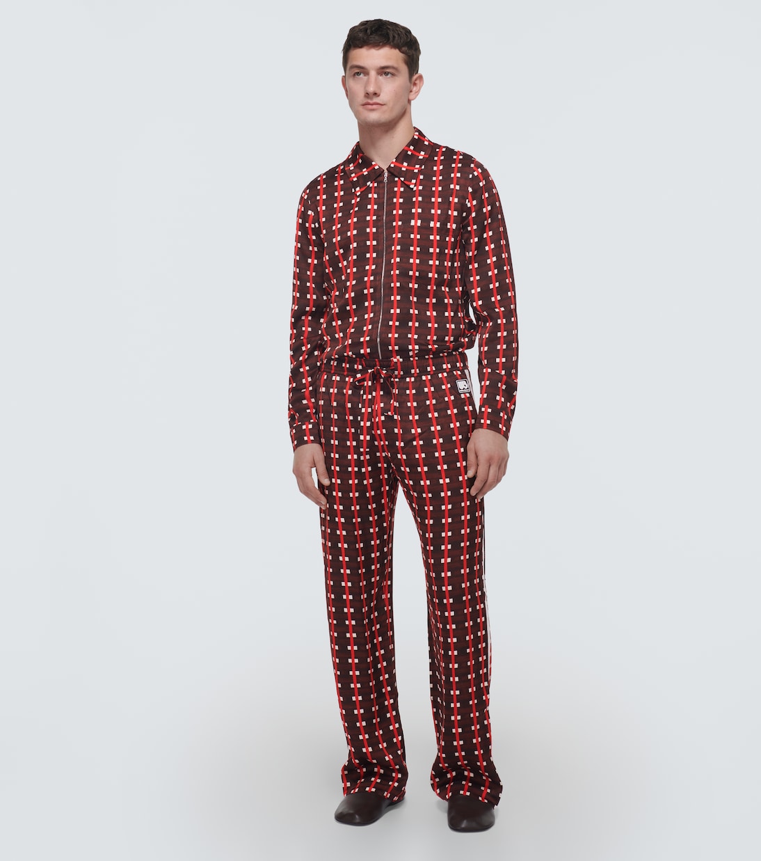 x Lubaina Himid checked pants | Wales Bonner