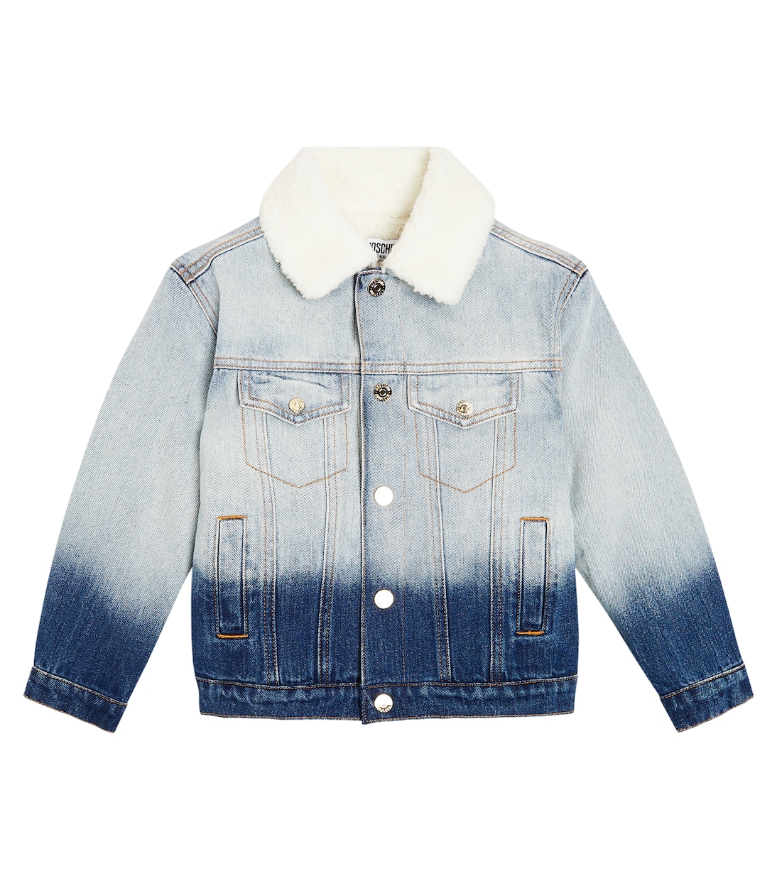 Embroidered ombré denim jacket | Moschino Kids