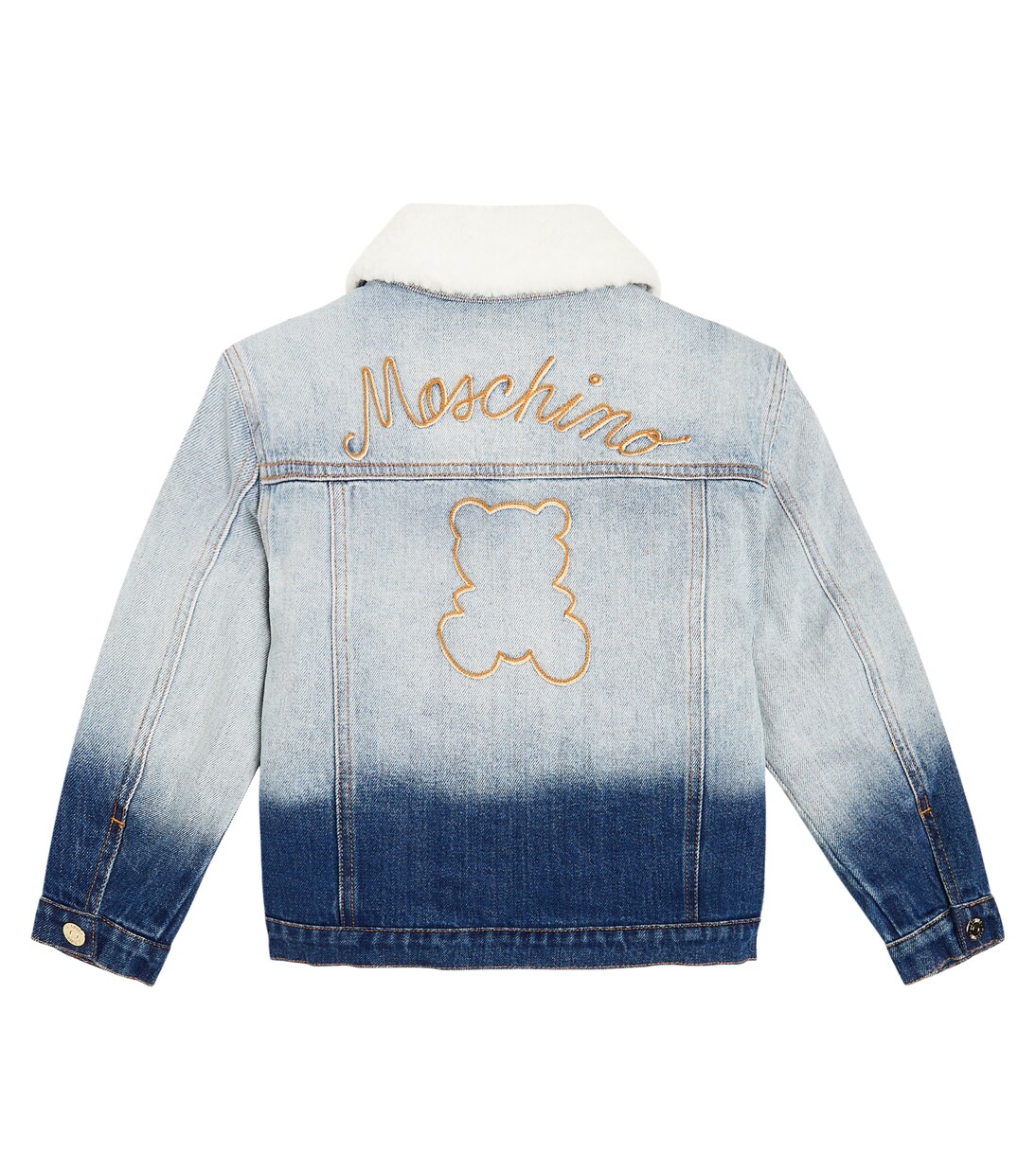 Embroidered ombré denim jacket | Moschino Kids