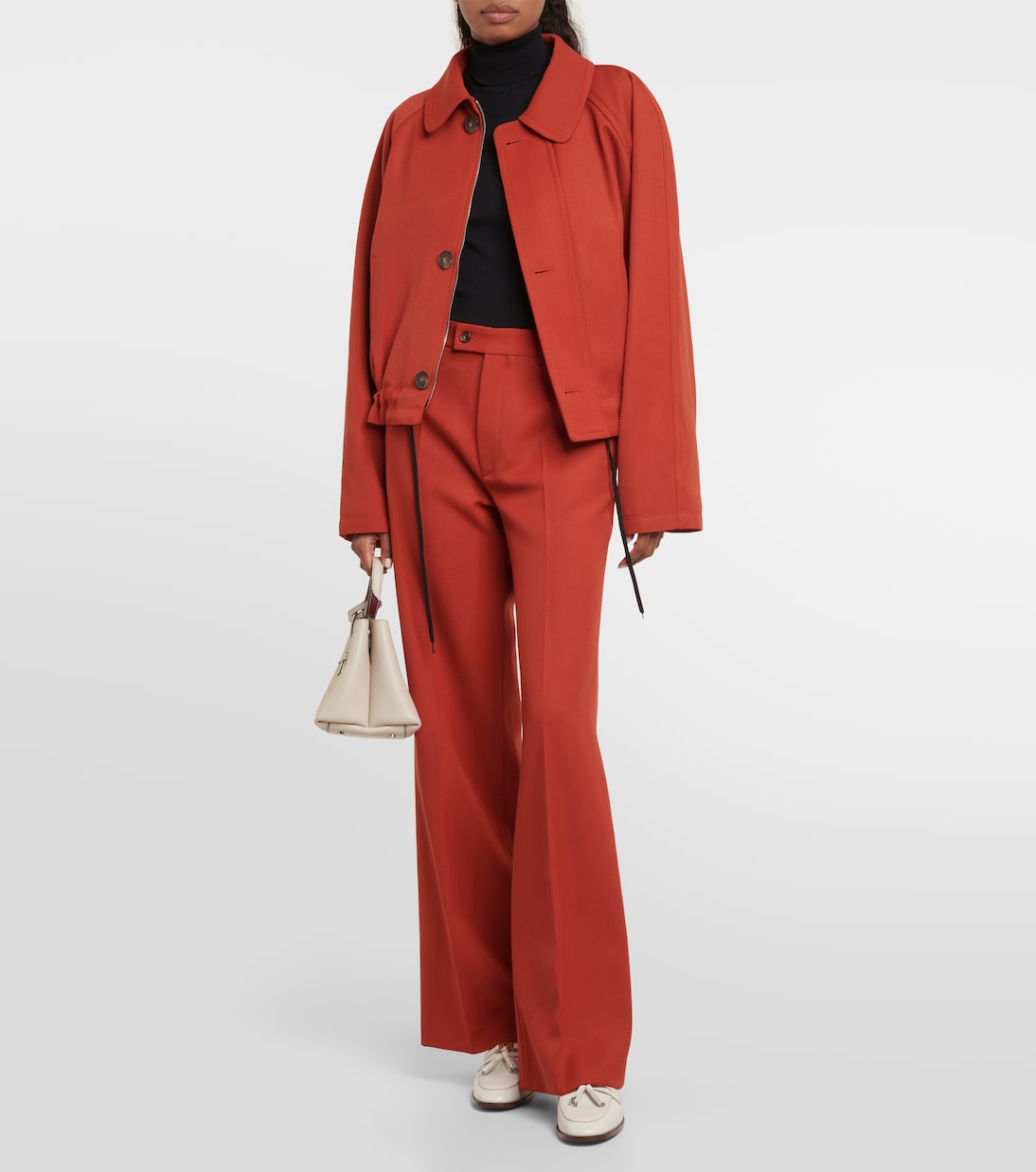 Weite Hose aus Woll-Crêpe | Tod's