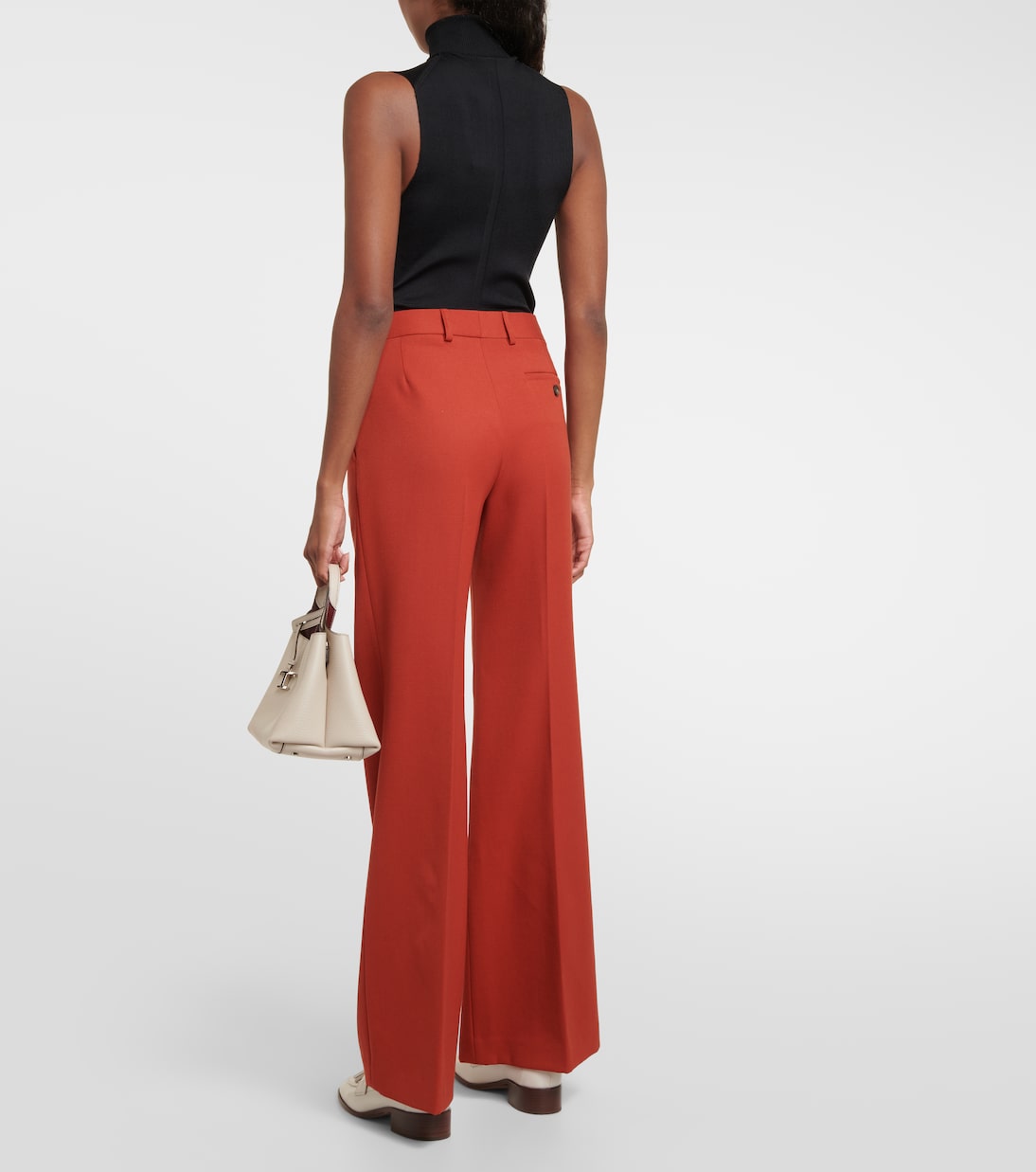 Weite Hose aus Woll-Crêpe | Tod's