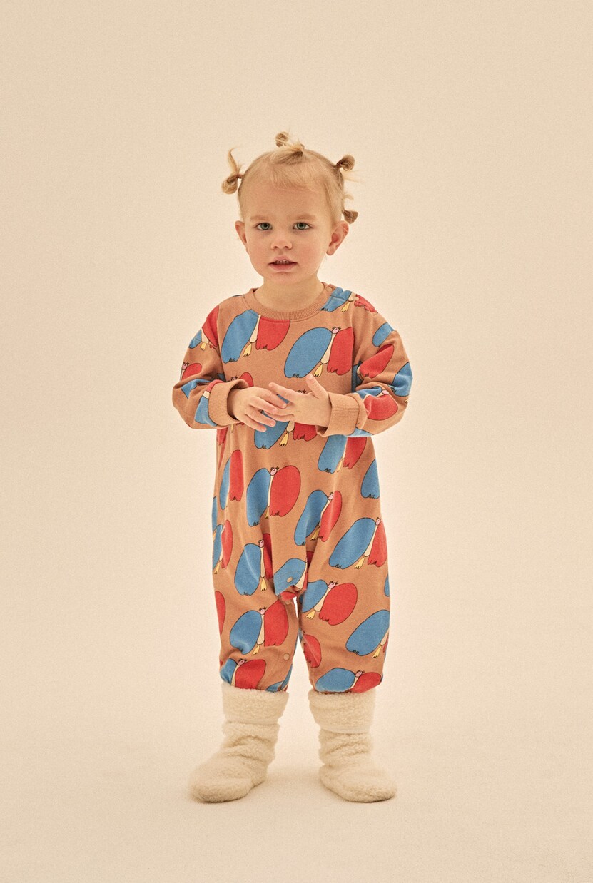 Baby Bird cotton jersey onesie | Jellymallow