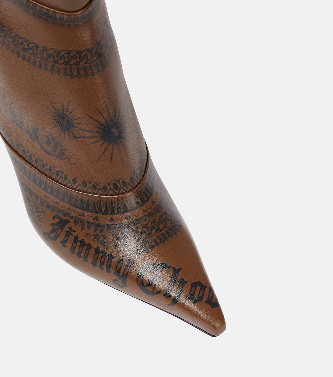 x Jean Paul Gaultier – Cuissardes Tattoo en cuir | Jimmy Choo