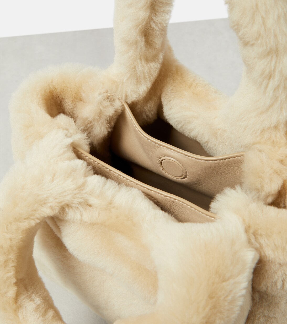 Tote Bag Mini aus Shearling | Prada