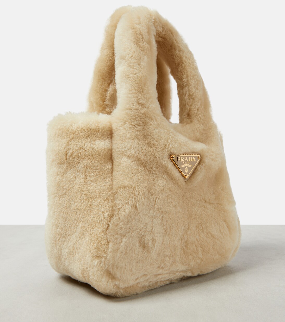 Tote Bag Mini aus Shearling | Prada