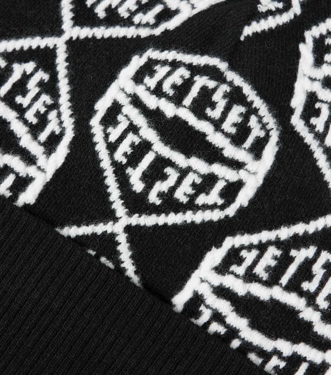 Logo wool-blend beanie  | Jet Set