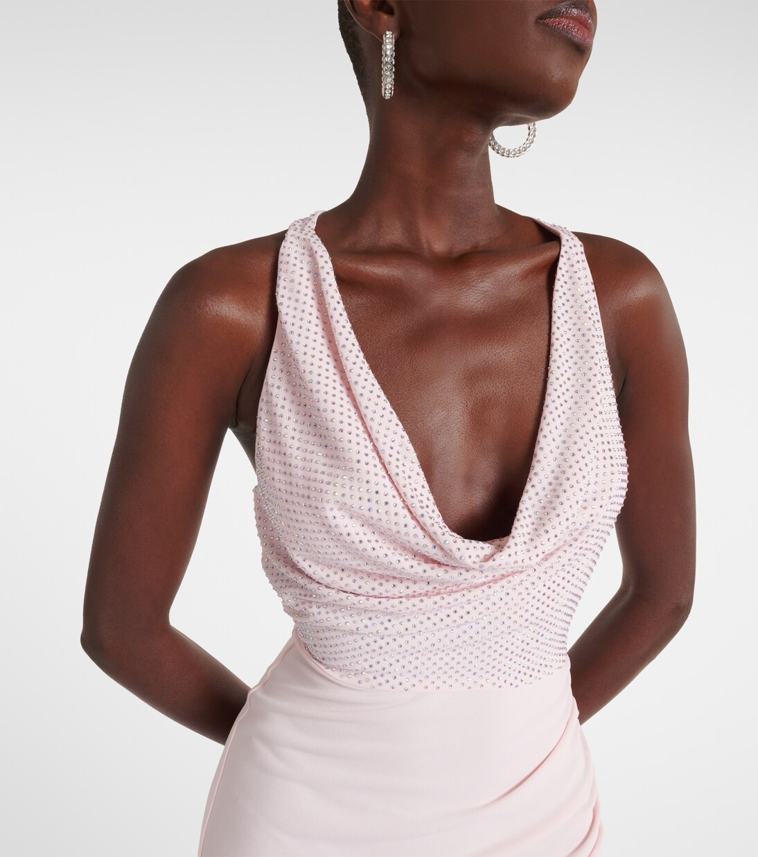 Robe midi à ornements | David Koma