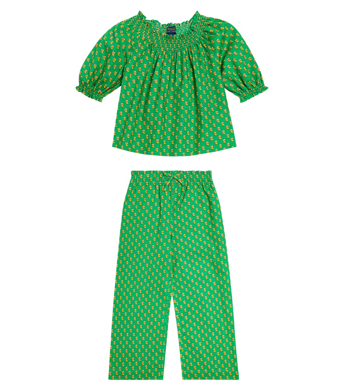Ensemble top et pantalon en coton à fleurs | Polo Ralph Lauren Kids
