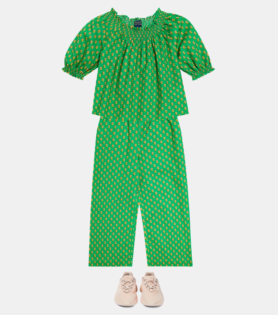 Ensemble top et pantalon en coton à fleurs | Polo Ralph Lauren Kids