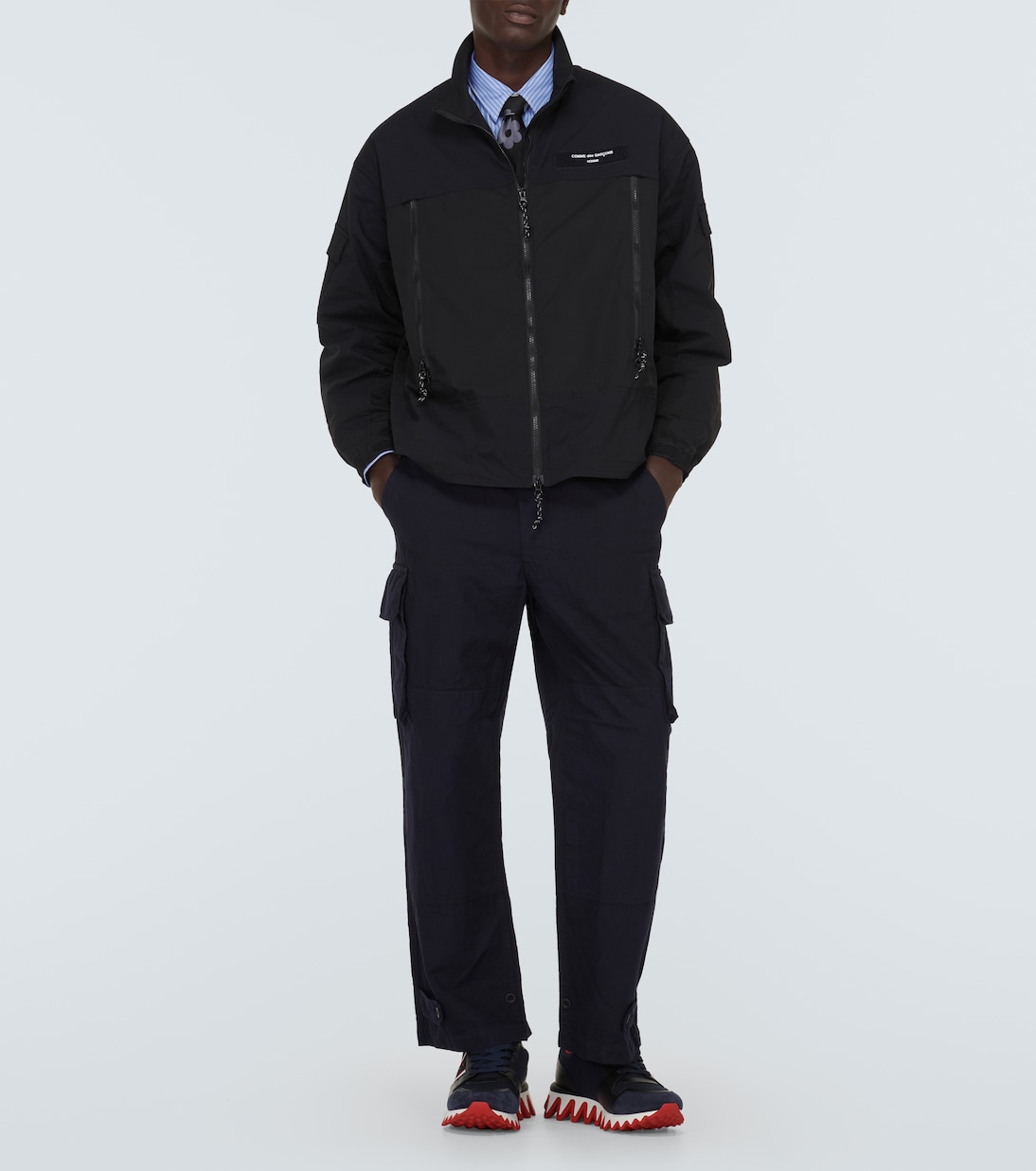 Sneakers Nastroshark aus Leder und Canvas | Christian Louboutin