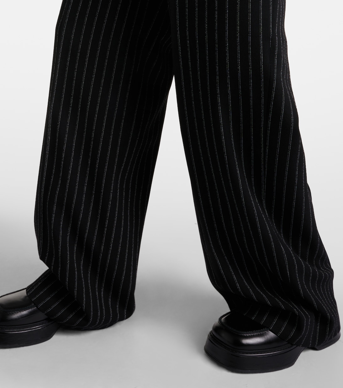 High-rise wool wide-leg pants | Ami Paris