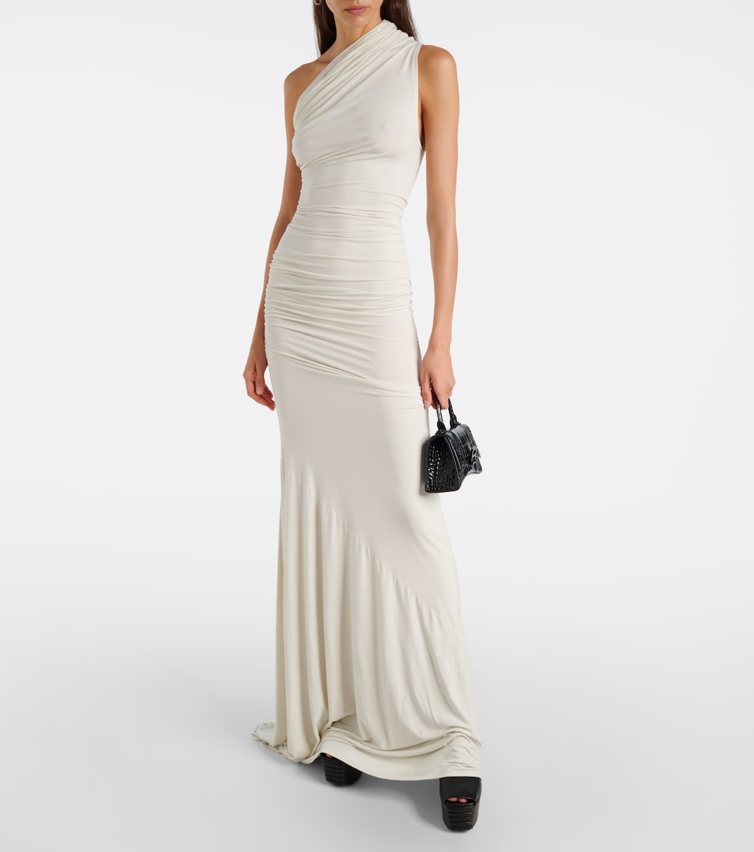 Pillar ruched gown | Entire Studios